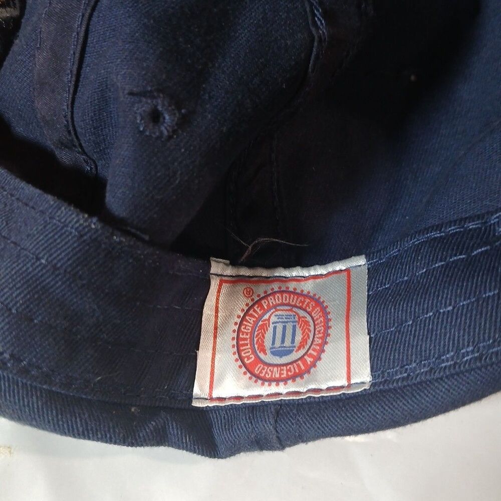 Illinois Baseball Hat Mens Adjustable Fighting Illini Blue Orange Signatures Dad - Picture 3 of 4